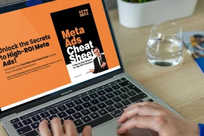 User viewing DzynBuzz.Com's Meta Ads CheatSheet landing page