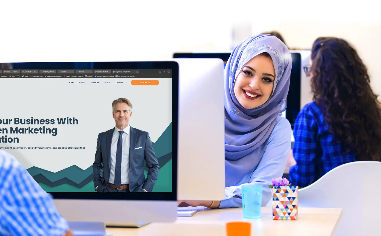 Designer are working on High-Converting Landing Page