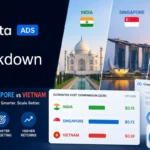Meta Ads cost breakdown 2026 reveals how India, Singapore, and Vietnam differ in CPM, CPL, and strategy. Learn how to optimize your campaigns.